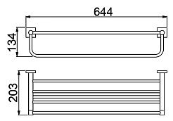Timo Полка для полотенец Selene 12058/03 – фотография-2